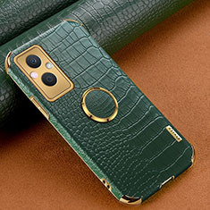 Funda Lujo Cuero Carcasa XD1 para Oppo Reno7 Z 5G Verde