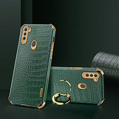 Funda Lujo Cuero Carcasa XD1 para Samsung Galaxy A11 Verde