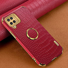 Funda Lujo Cuero Carcasa XD1 para Samsung Galaxy A12 Rojo