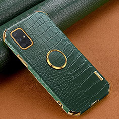 Funda Lujo Cuero Carcasa XD1 para Samsung Galaxy A71 4G A715 Verde