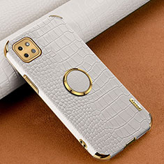 Funda Lujo Cuero Carcasa XD1 para Samsung Galaxy F42 5G Blanco