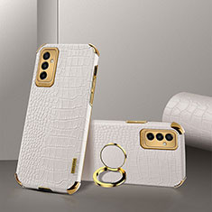 Funda Lujo Cuero Carcasa XD1 para Samsung Galaxy M23 5G Blanco