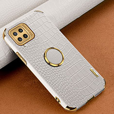Funda Lujo Cuero Carcasa XD1 para Samsung Galaxy M32 4G Blanco
