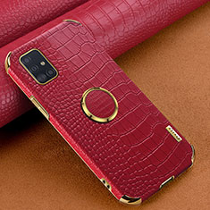 Funda Lujo Cuero Carcasa XD1 para Samsung Galaxy M40S Rojo