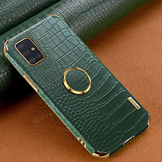 Funda Lujo Cuero Carcasa XD1 para Samsung Galaxy M40S Verde