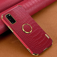 Funda Lujo Cuero Carcasa XD1 para Samsung Galaxy S20 5G Rojo