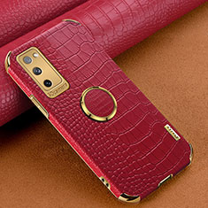 Funda Lujo Cuero Carcasa XD1 para Samsung Galaxy S20 FE 5G Rojo