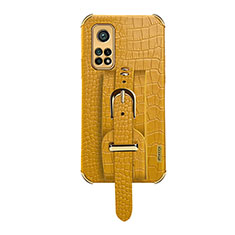 Funda Lujo Cuero Carcasa XD1 para Xiaomi Mi 10T 5G Amarillo