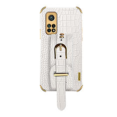 Funda Lujo Cuero Carcasa XD1 para Xiaomi Mi 10T Pro 5G Blanco