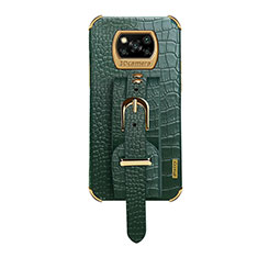 Funda Lujo Cuero Carcasa XD1 para Xiaomi Poco X3 Verde