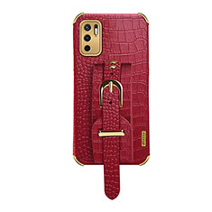 Funda Lujo Cuero Carcasa XD1 para Xiaomi Redmi Note 10 5G Rojo