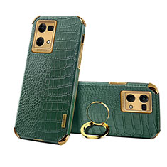 Funda Lujo Cuero Carcasa XD2 para Oppo F21s Pro 4G Verde