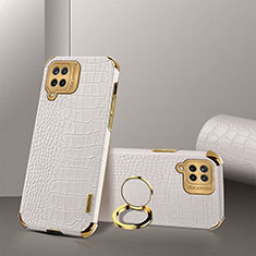 Funda Lujo Cuero Carcasa XD2 para Samsung Galaxy A12 Blanco