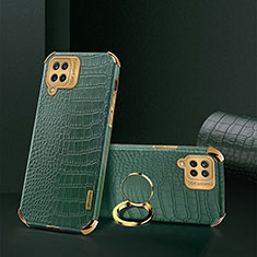 Funda Lujo Cuero Carcasa XD2 para Samsung Galaxy A12 Nacho Verde