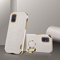 Funda Lujo Cuero Carcasa XD2 para Samsung Galaxy A71 4G A715 Blanco