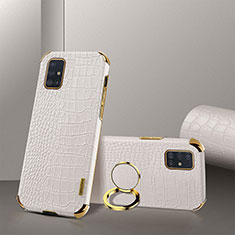 Funda Lujo Cuero Carcasa XD2 para Samsung Galaxy M40S Blanco