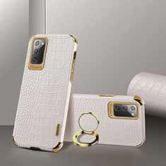 Funda Lujo Cuero Carcasa XD2 para Samsung Galaxy Note 20 5G Blanco