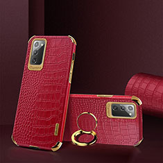 Funda Lujo Cuero Carcasa XD2 para Samsung Galaxy Note 20 5G Rojo