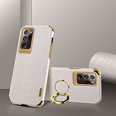 Funda Lujo Cuero Carcasa XD2 para Samsung Galaxy Note 20 Ultra 5G Blanco
