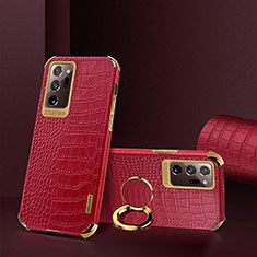 Funda Lujo Cuero Carcasa XD2 para Samsung Galaxy Note 20 Ultra 5G Rojo