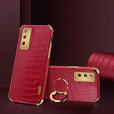 Funda Lujo Cuero Carcasa XD2 para Samsung Galaxy S20 Lite 5G Rojo