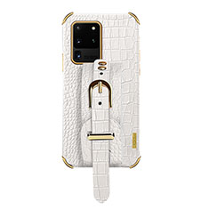 Funda Lujo Cuero Carcasa XD2 para Samsung Galaxy S20 Ultra 5G Blanco
