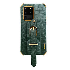 Funda Lujo Cuero Carcasa XD2 para Samsung Galaxy S20 Ultra 5G Verde