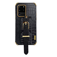 Funda Lujo Cuero Carcasa XD2 para Samsung Galaxy S20 Ultra Negro