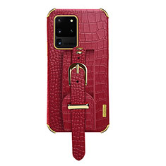 Funda Lujo Cuero Carcasa XD2 para Samsung Galaxy S20 Ultra Rojo