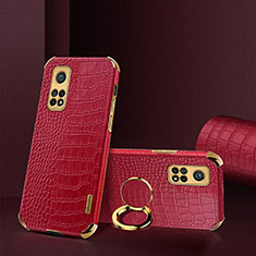 Funda Lujo Cuero Carcasa XD2 para Xiaomi Mi 10T Pro 5G Rojo