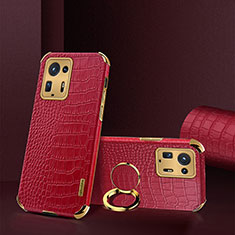 Funda Lujo Cuero Carcasa XD2 para Xiaomi Mi Mix 4 5G Rojo