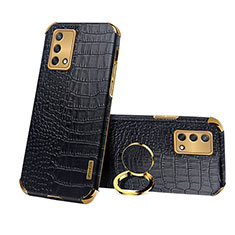 Funda Lujo Cuero Carcasa XD3 para Oppo A95 4G Negro