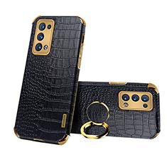 Funda Lujo Cuero Carcasa XD3 para Oppo Reno6 Pro 5G Negro