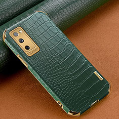 Funda Lujo Cuero Carcasa XD3 para Samsung Galaxy S20 FE 5G Verde