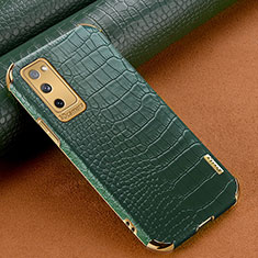 Funda Lujo Cuero Carcasa XD3 para Samsung Galaxy S20 Lite 5G Verde