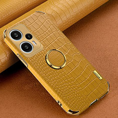 Funda Lujo Cuero Carcasa XD3 para Xiaomi Poco F5 5G Amarillo