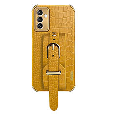 Funda Lujo Cuero Carcasa XD5 para Samsung Galaxy A05s Amarillo