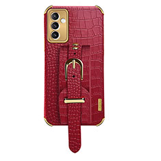 Funda Lujo Cuero Carcasa XD5 para Samsung Galaxy A05s Rojo