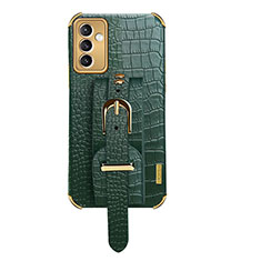 Funda Lujo Cuero Carcasa XD5 para Samsung Galaxy A82 5G Verde