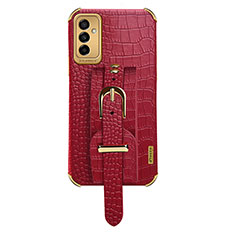 Funda Lujo Cuero Carcasa XD5 para Samsung Galaxy F23 5G Rojo