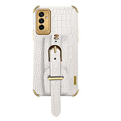 Funda Lujo Cuero Carcasa XD5 para Samsung Galaxy M23 5G Blanco