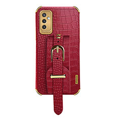 Funda Lujo Cuero Carcasa XD5 para Samsung Galaxy M52 5G Rojo