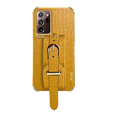 Funda Lujo Cuero Carcasa XD5 para Samsung Galaxy Note 20 Ultra 5G Amarillo