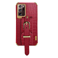 Funda Lujo Cuero Carcasa XD5 para Samsung Galaxy Note 20 Ultra 5G Rojo