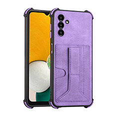 Funda Lujo Cuero Carcasa Y01B para Samsung Galaxy A04s Morado