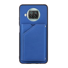 Funda Lujo Cuero Carcasa Y01B para Xiaomi Mi 10i 5G Azul