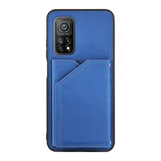 Funda Lujo Cuero Carcasa Y01B para Xiaomi Mi 10T 5G Azul
