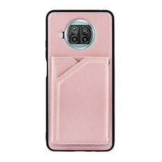 Funda Lujo Cuero Carcasa Y01B para Xiaomi Mi 10T Lite 5G Oro Rosa