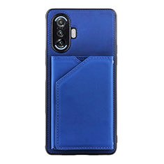 Funda Lujo Cuero Carcasa Y01B para Xiaomi Poco F3 GT 5G Azul