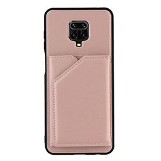 Funda Lujo Cuero Carcasa Y01B para Xiaomi Poco M2 Pro Oro Rosa